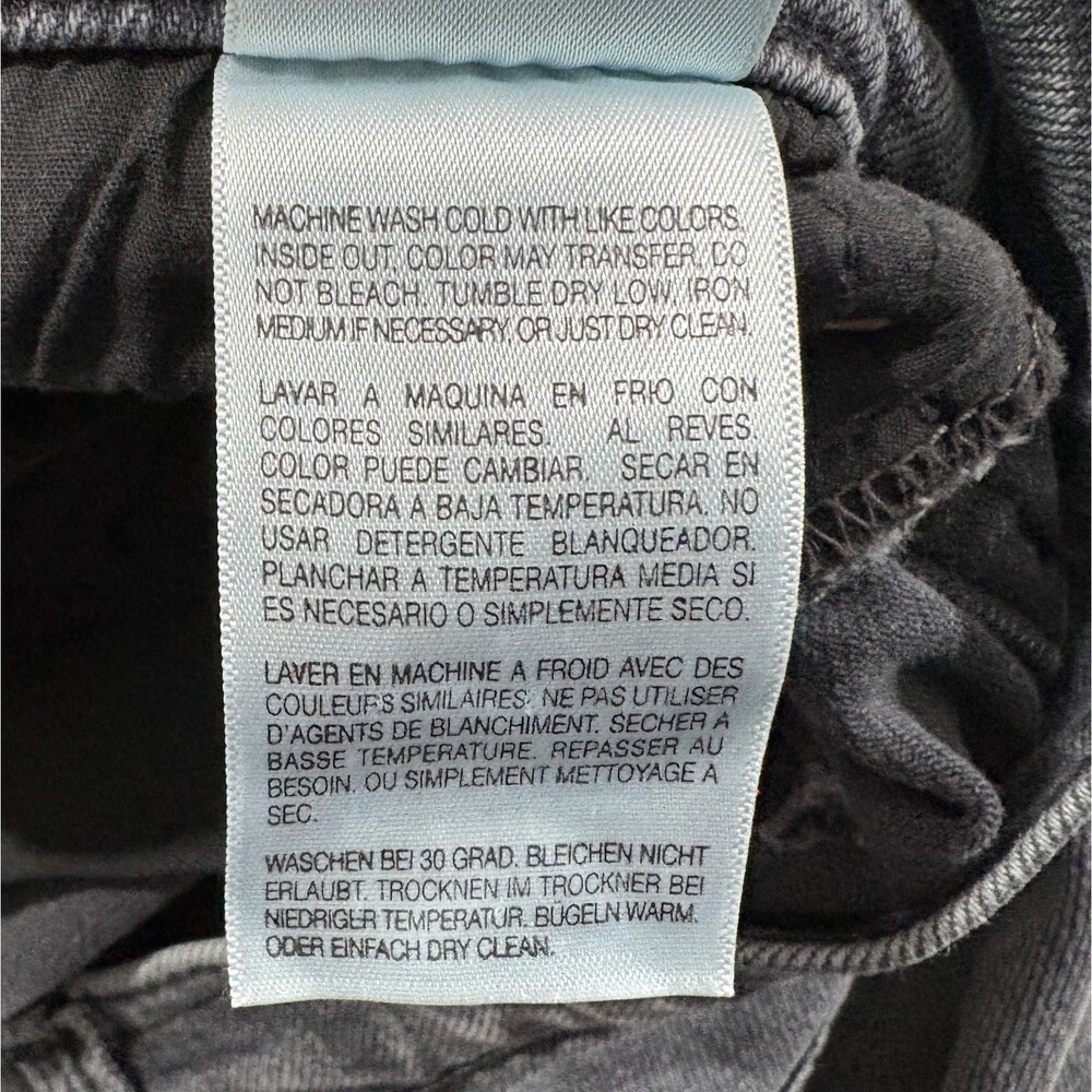 Mother The Rambler Ankle Fray Straight Jeans Hitting Pavement HR Wide Leg Sz 26 - Picture 15 of 16